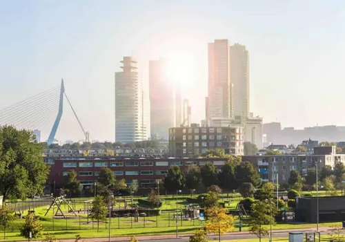 Rotterdam achtergrond afbeelding