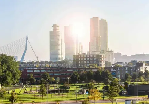 Rotterdam achtergrond afbeelding