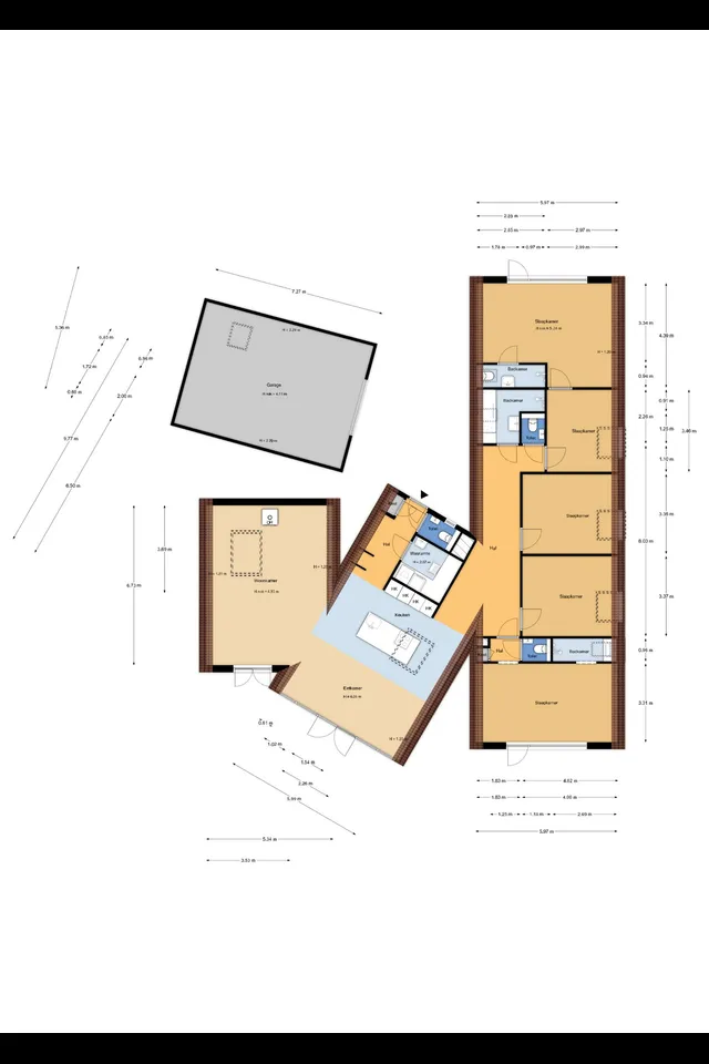 Plattegrond 1 van Sportlaan 3b