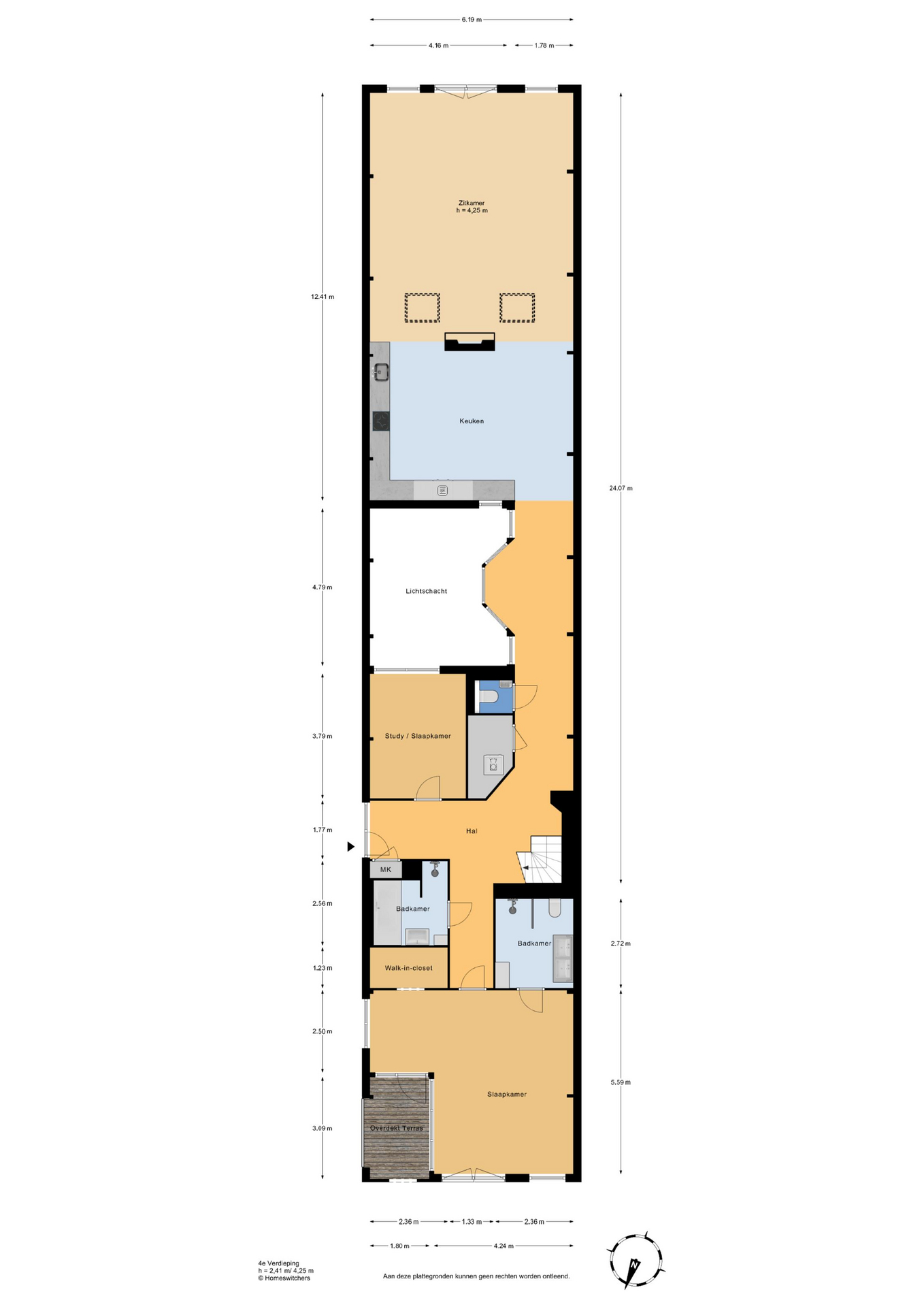 Plattegrond 1 van Calandstraat 20E