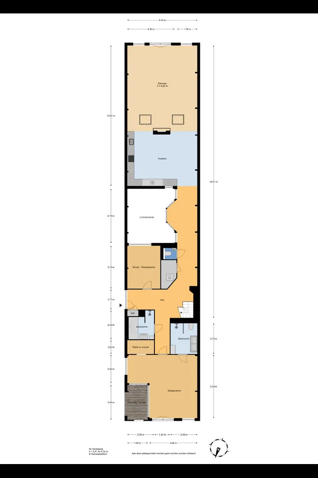 Plattegrond 1 van Calandstraat 20E