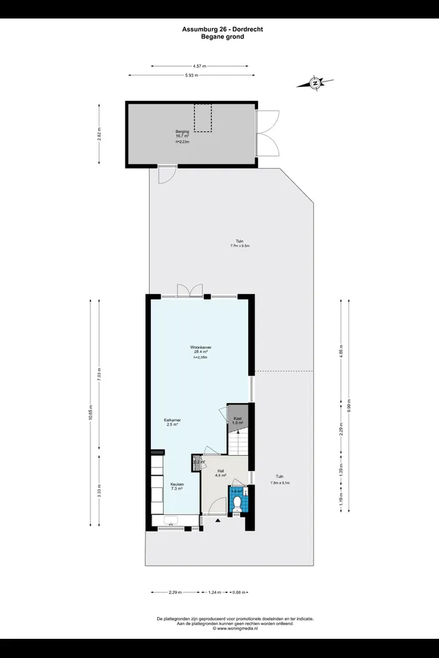 Plattegrond 1 van Assumburg 26