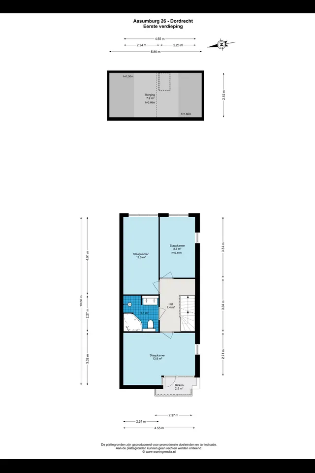 Plattegrond 2 van Assumburg 26
