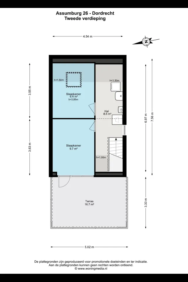 Plattegrond 3 van Assumburg 26