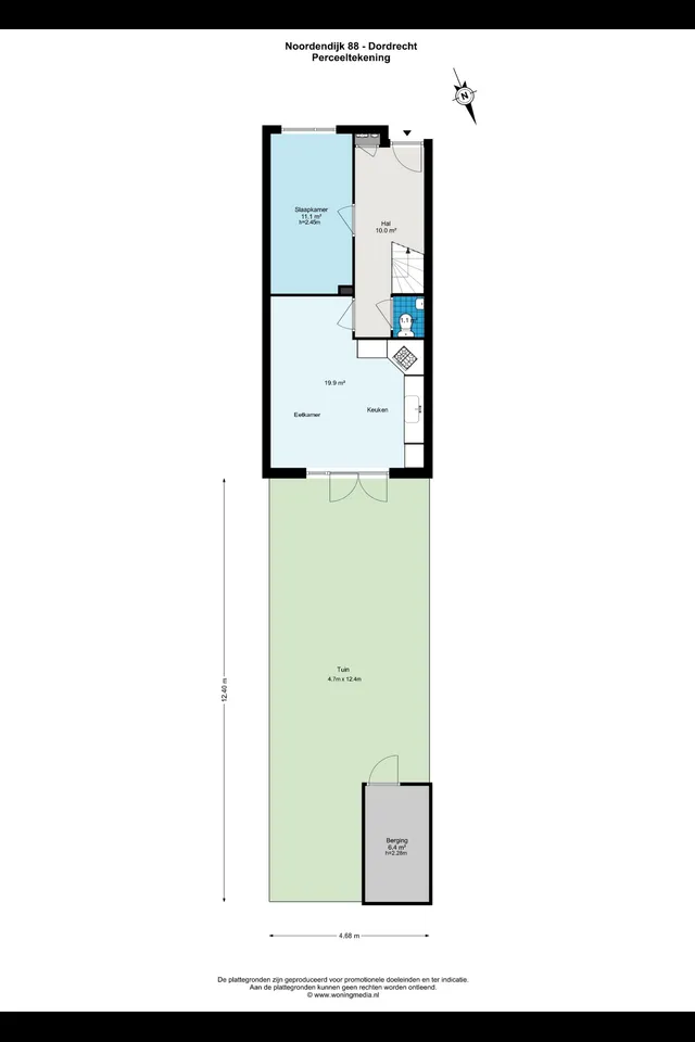 Plattegrond 1 van Noordendijk 88