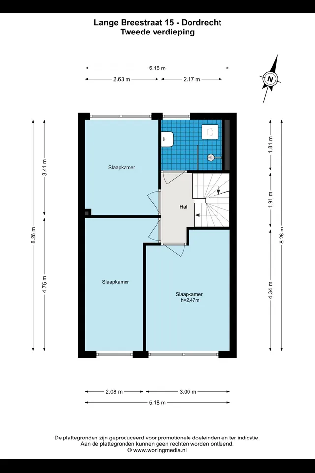 Plattegrond 2 van Lange Breestraat 15
