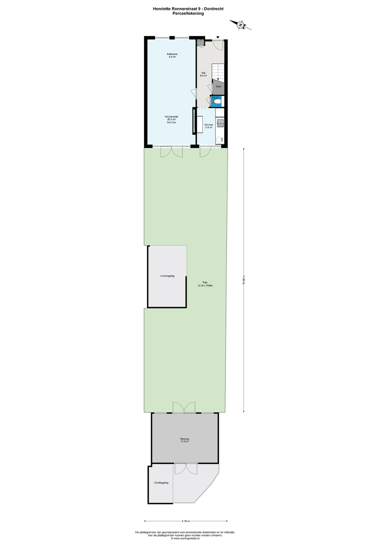 Plattegrond 1 van Henriëtte Ronnerstraat 9