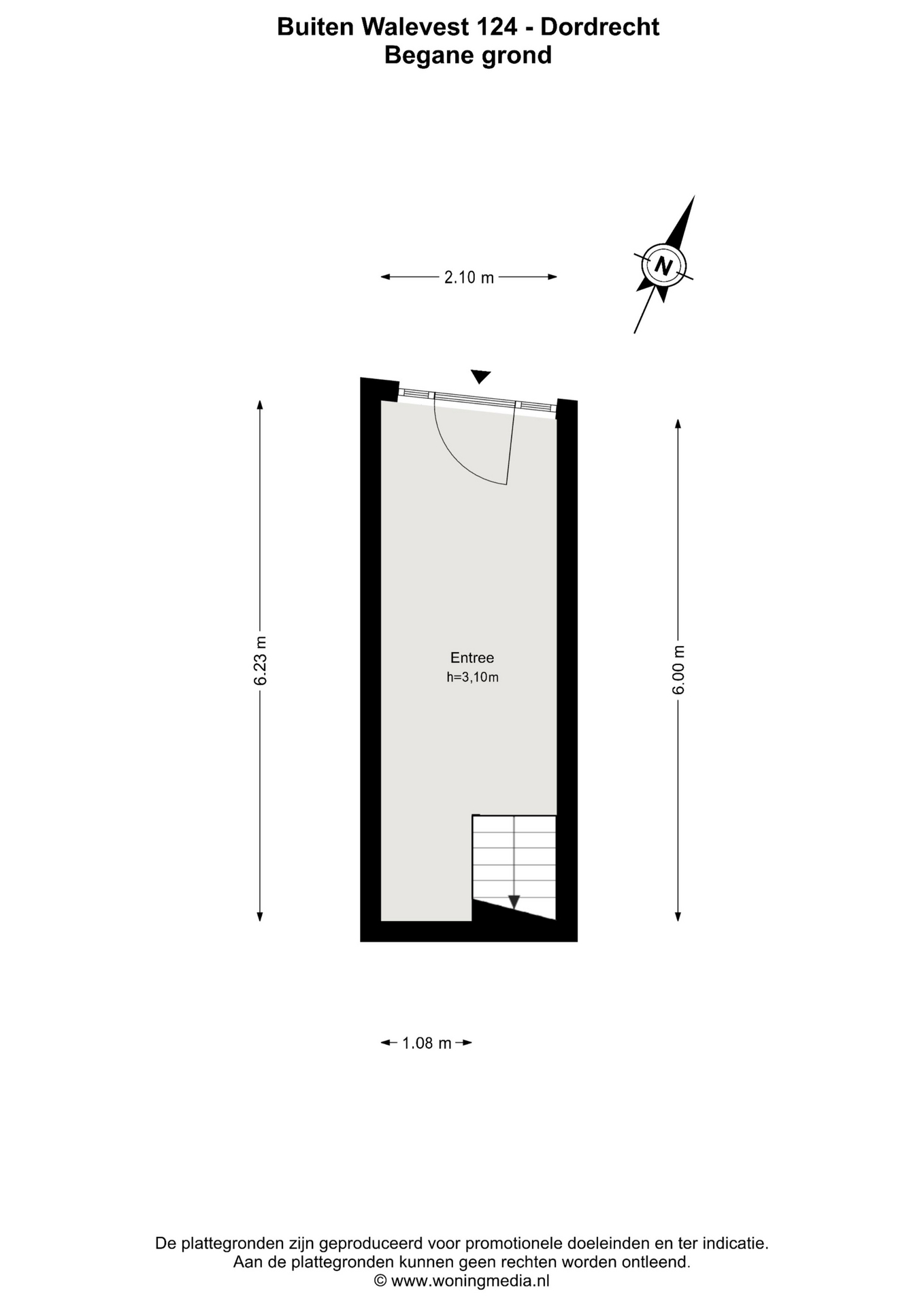 Plattegrond 1 van Buiten Walevest 124