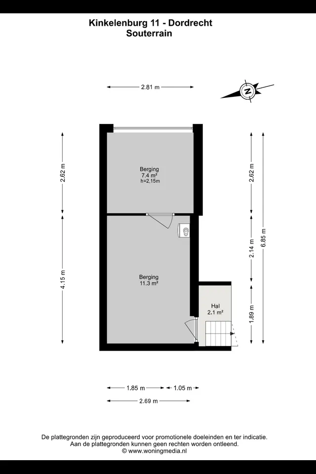 Plattegrond 1 van Kinkelenburg 11