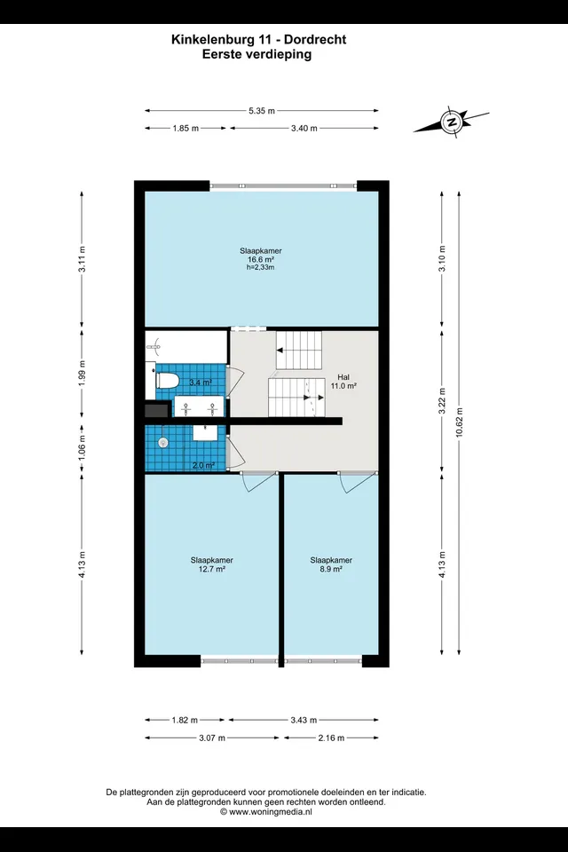 Plattegrond 3 van Kinkelenburg 11