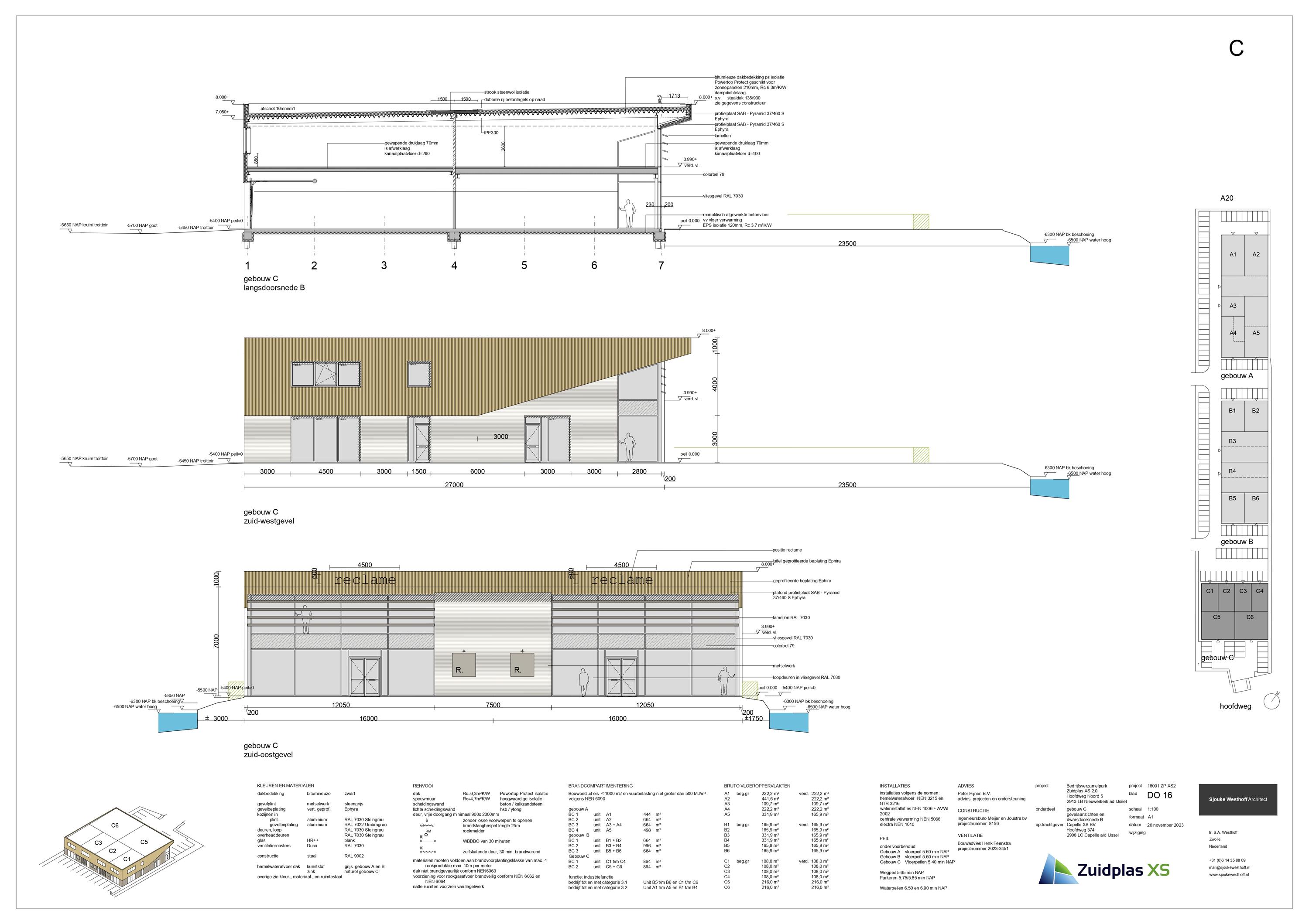 Plattegrond 1 van Hoofdweg-Noord 5a