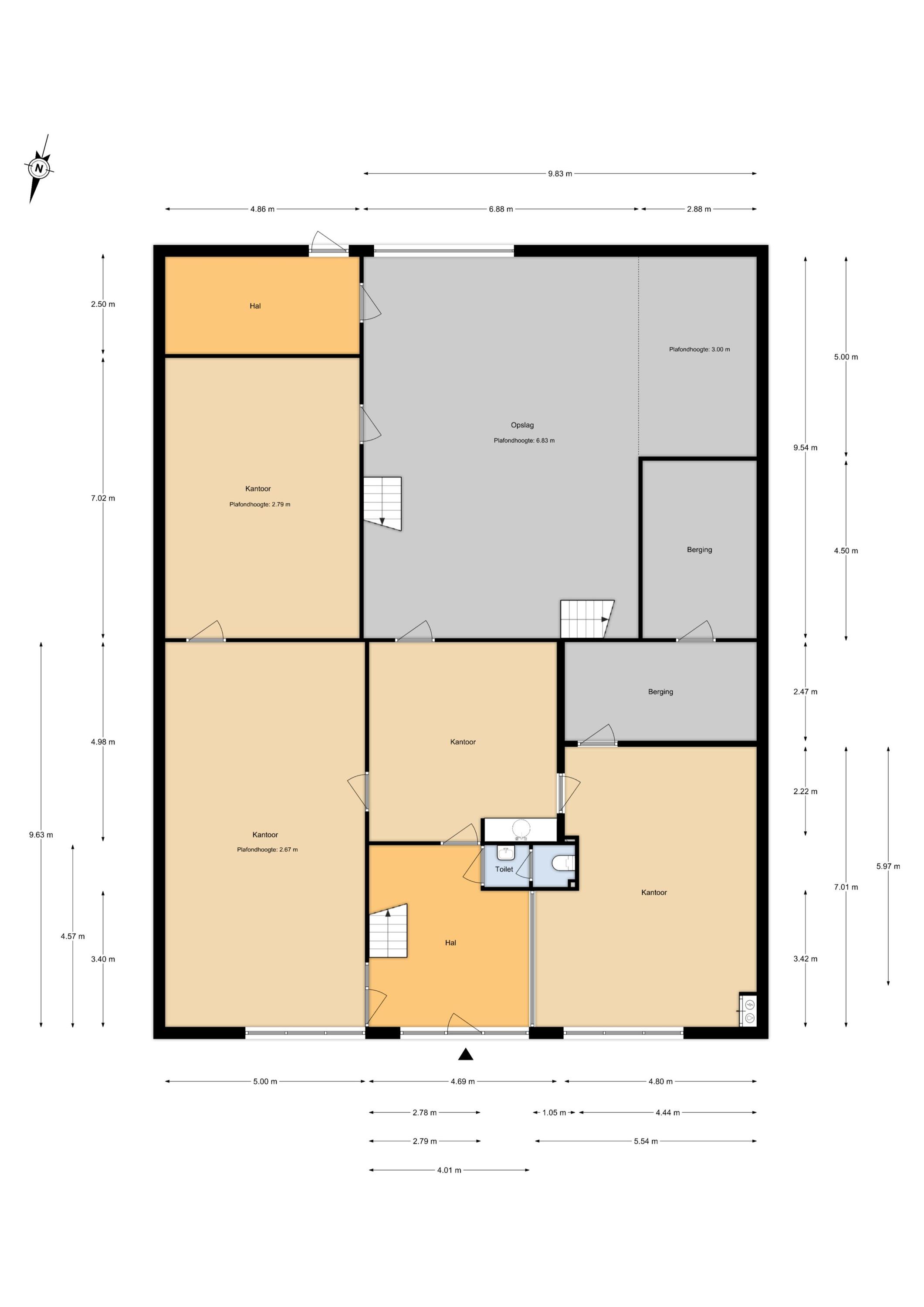 Plattegrond 1 van Kreekweg 16