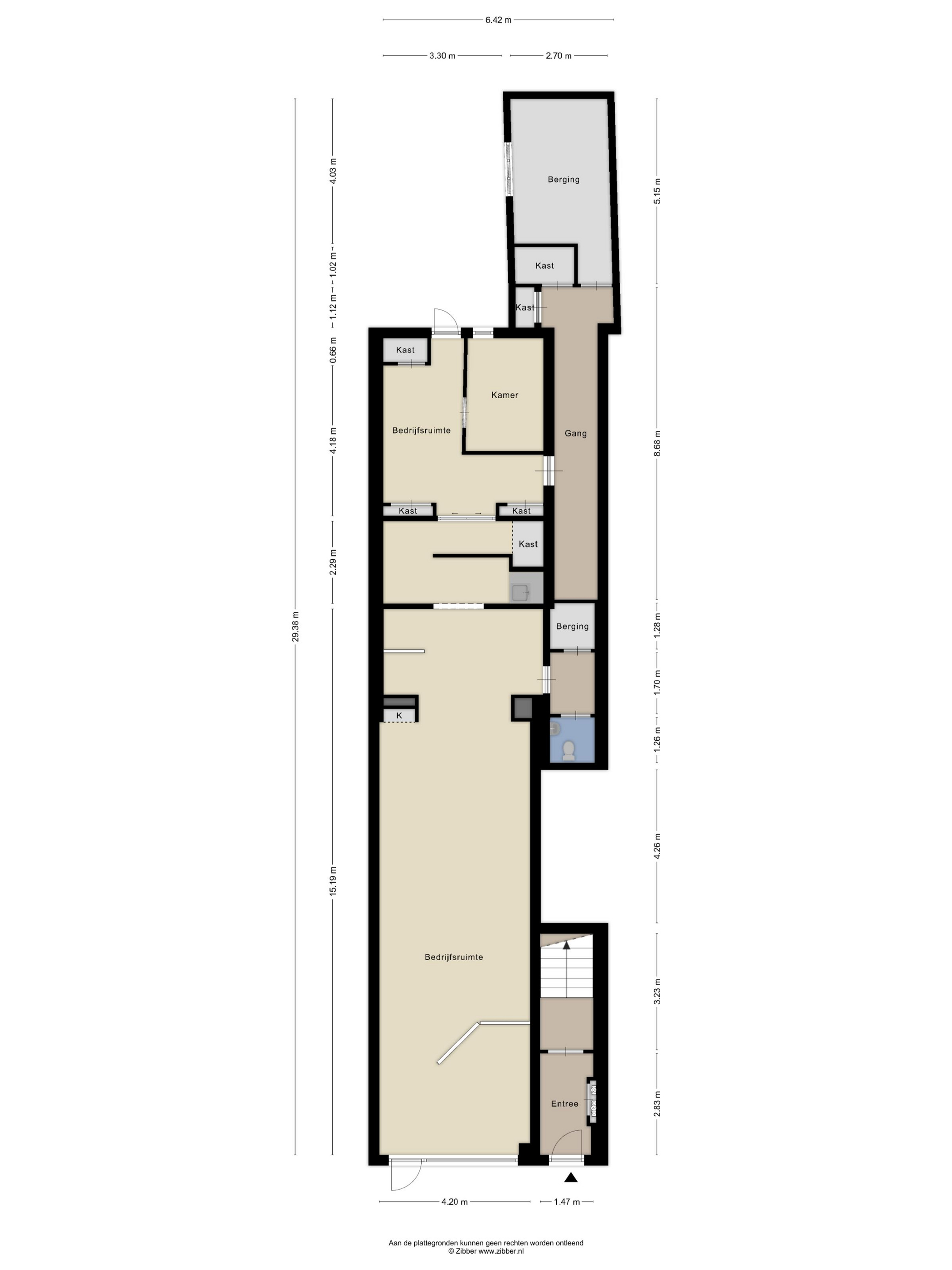 Plattegrond 1 van Nobelstraat 29