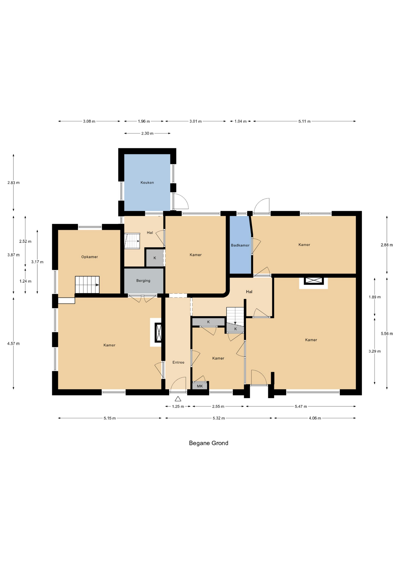Plattegrond 1 van Emmastraat 80