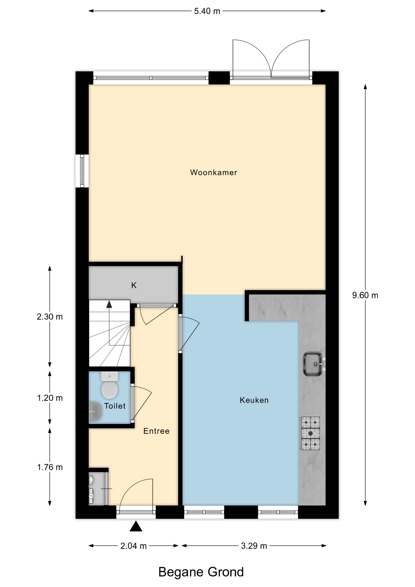 Plattegrond 1 van Witte de Withstraat 41