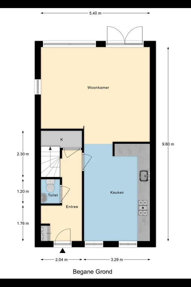 Plattegrond 1 van Witte de Withstraat 41
