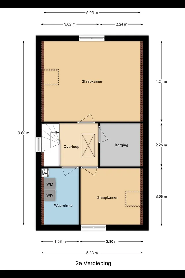 Plattegrond 3 van Witte de Withstraat 41