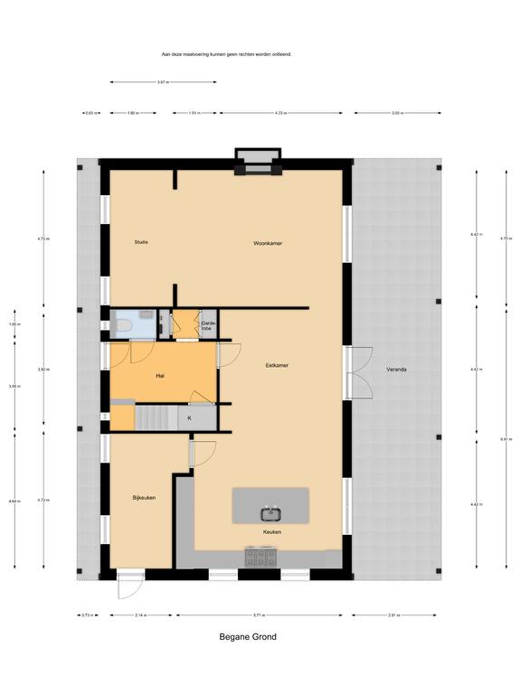 Plattegrond 1 van Bosweg 2a