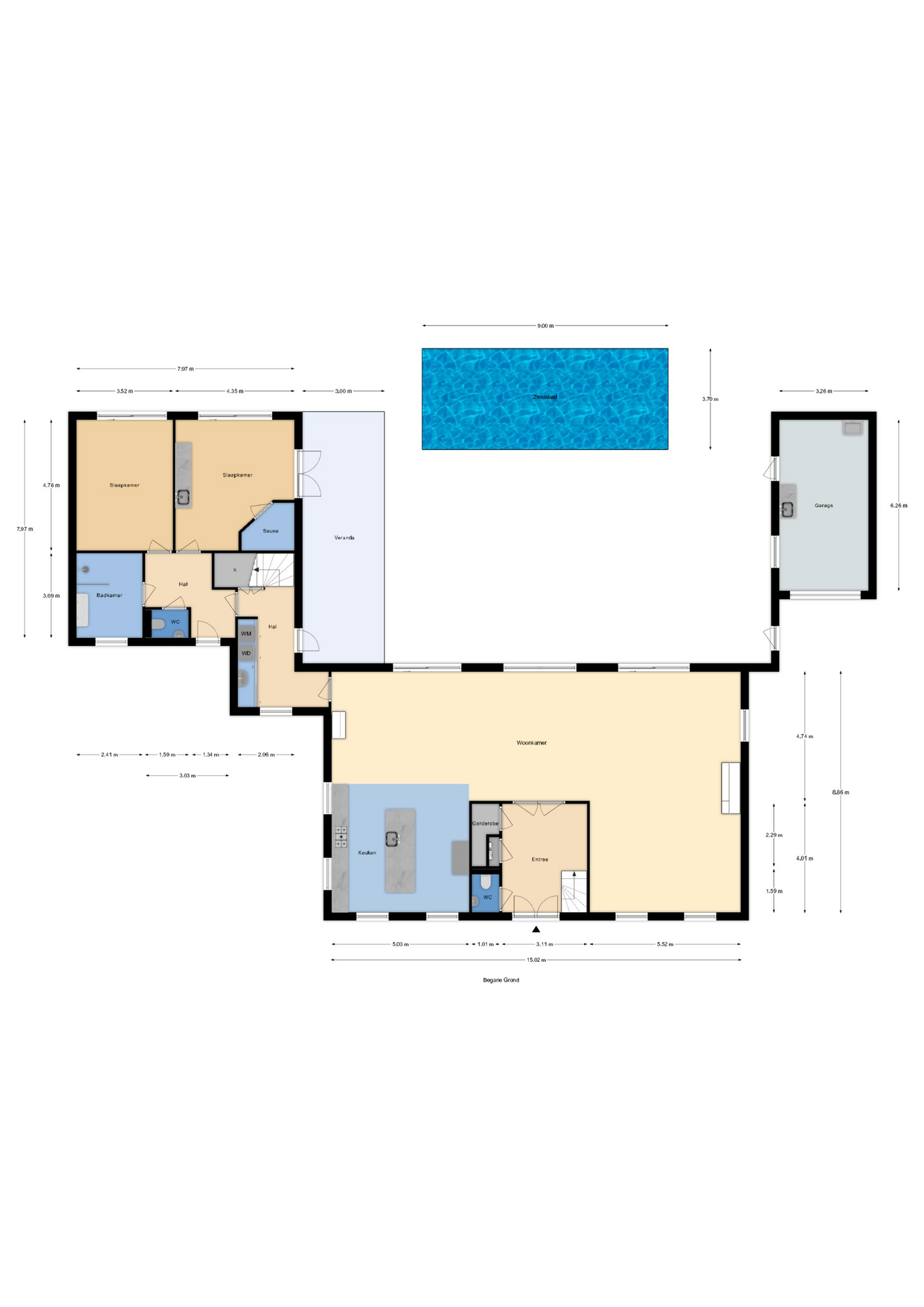 Plattegrond 1 van Boomweg 13b