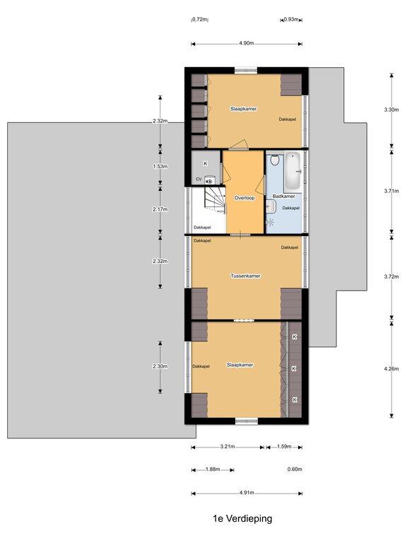 Plattegrond 1 van Molendijk 6
