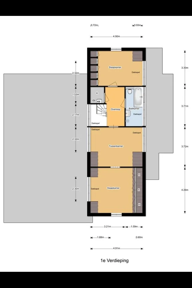 Plattegrond 1 van Molendijk 6