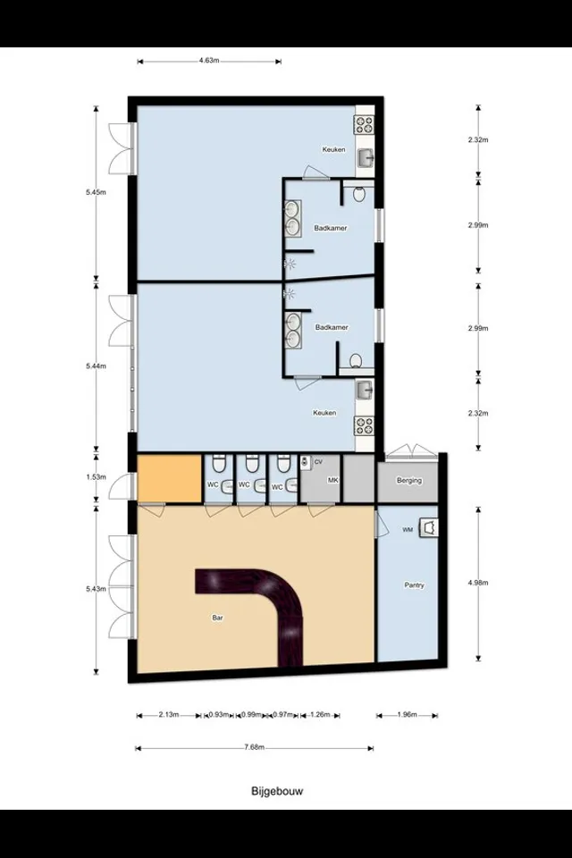 Plattegrond 3 van Molendijk 6