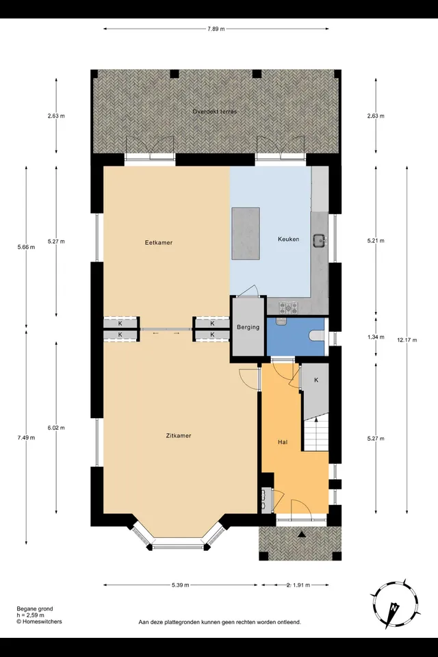 Plattegrond 1 van Boomweg 21