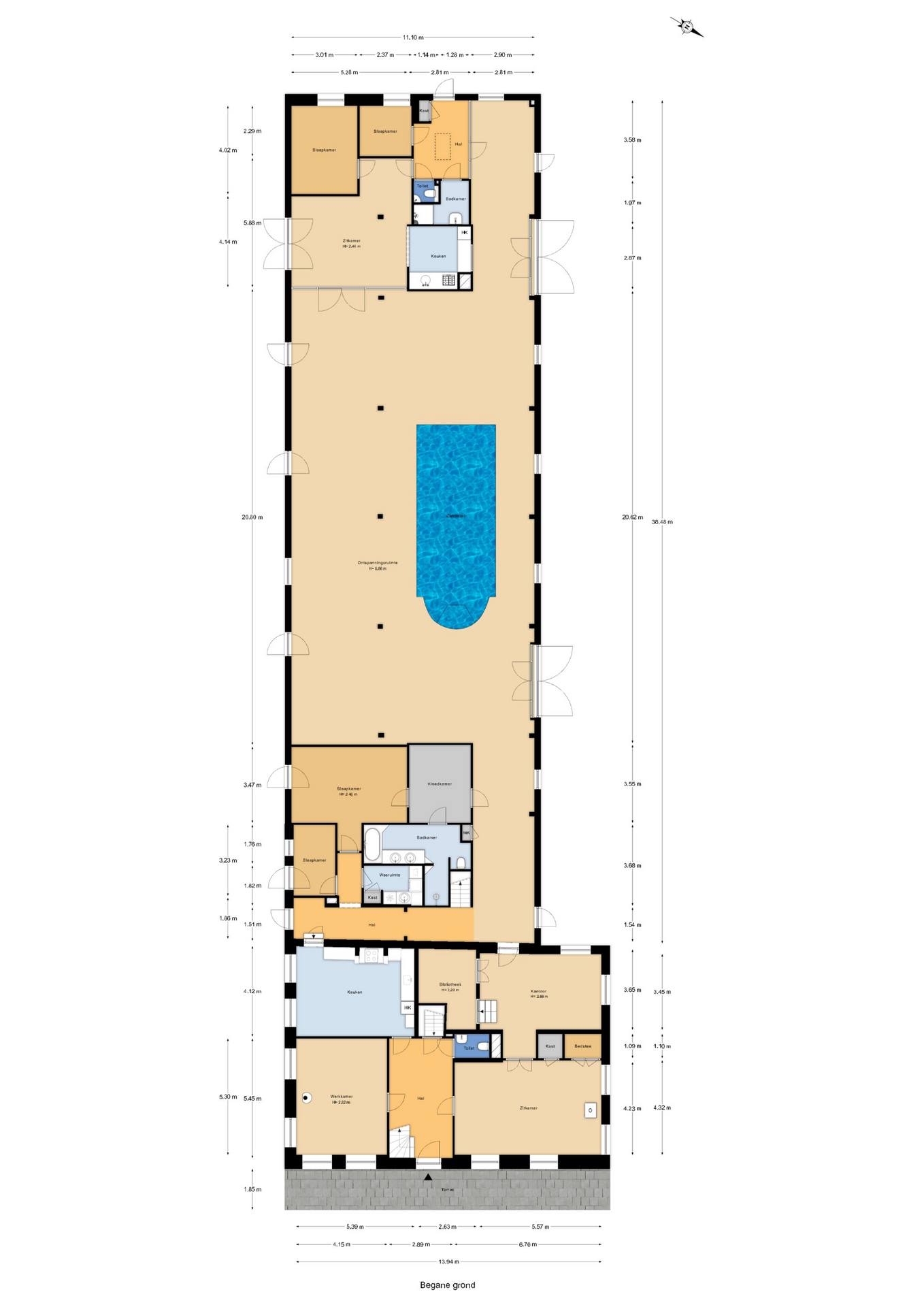 Plattegrond 1 van Kuijerdamseweg 33