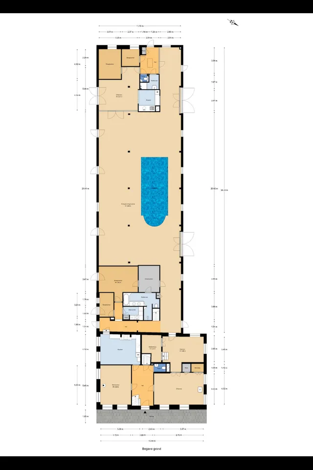 Plattegrond 1 van Kuijerdamseweg 33