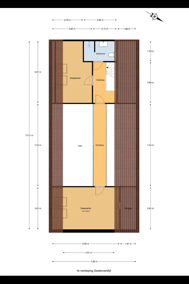 Plattegrond 5 van Kuijerdamseweg 33