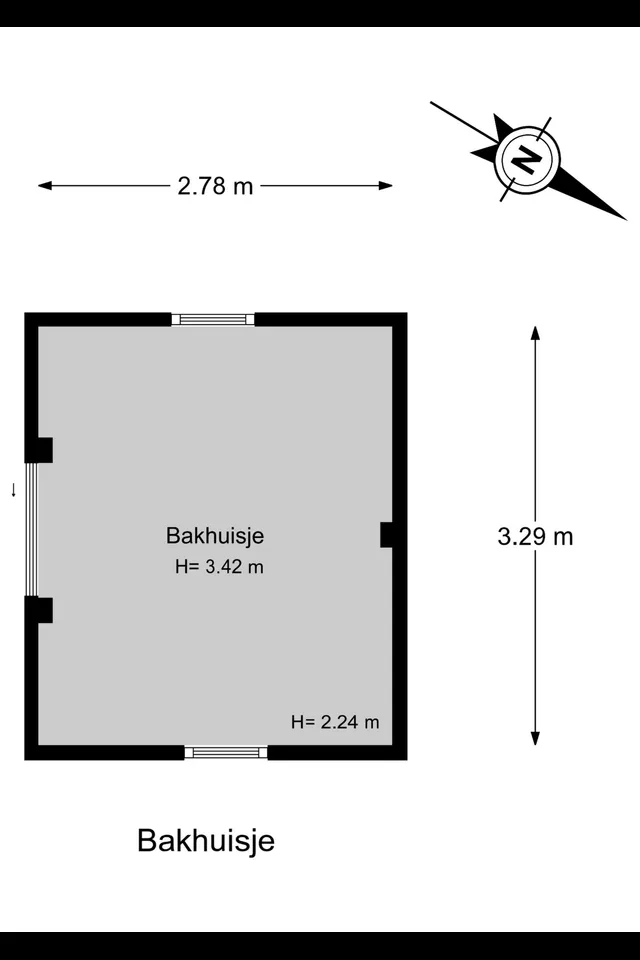 Plattegrond 8 van Kuijerdamseweg 33