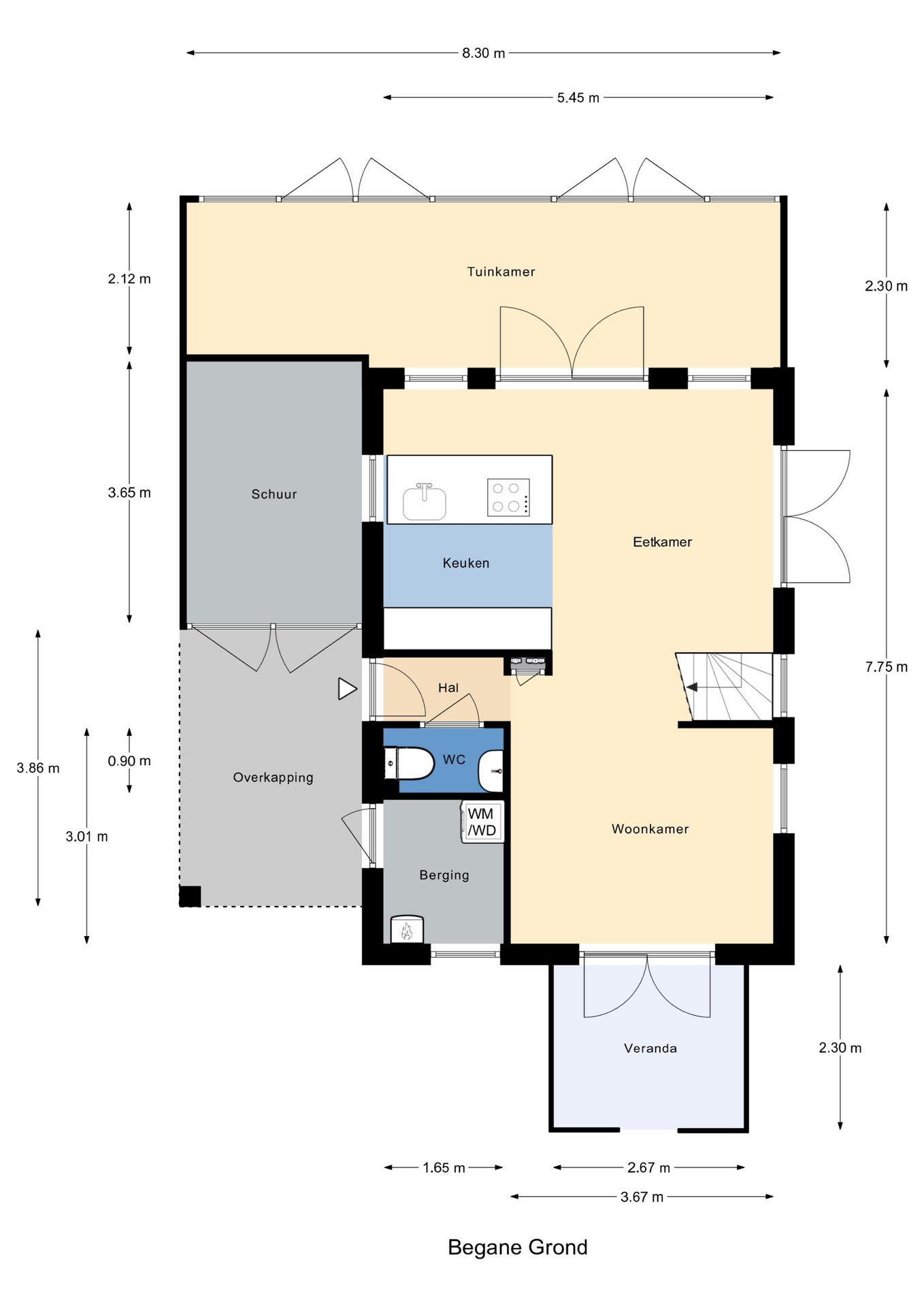 Plattegrond 1 van Wevelsweg 342