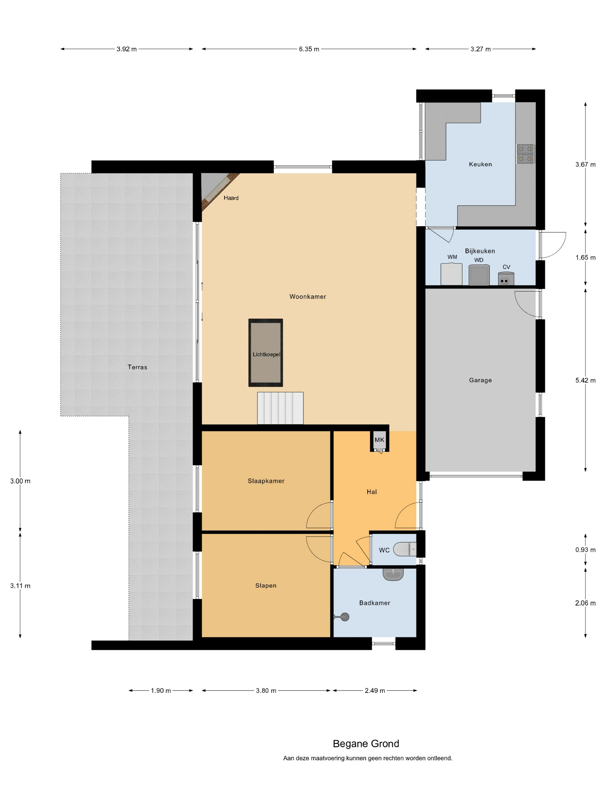 Plattegrond 1 van Valkenlaan 10