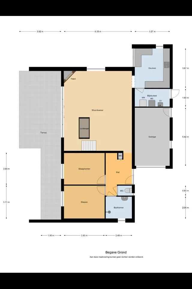 Plattegrond 1 van Valkenlaan 10