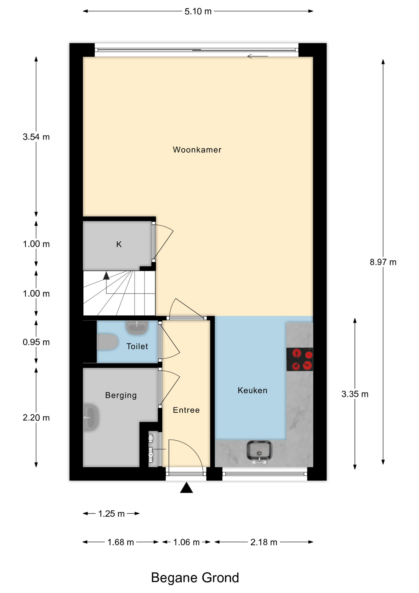 Plattegrond 1 van Rochus Meeuwiszweg 410