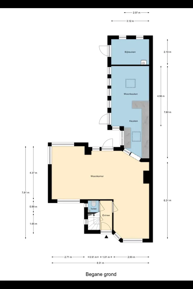 Plattegrond 1 van Mr Egter v Wissekerkepln 7