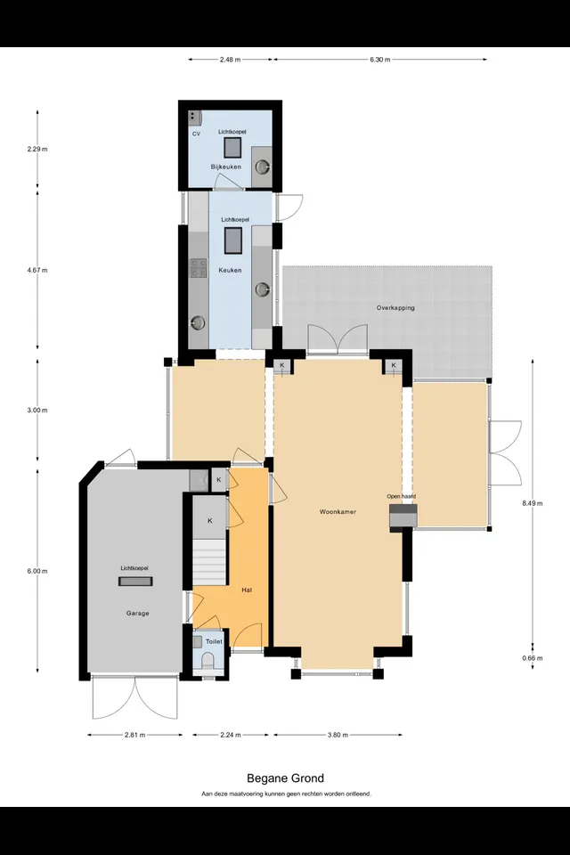 Plattegrond 1 van Spuilaan 8