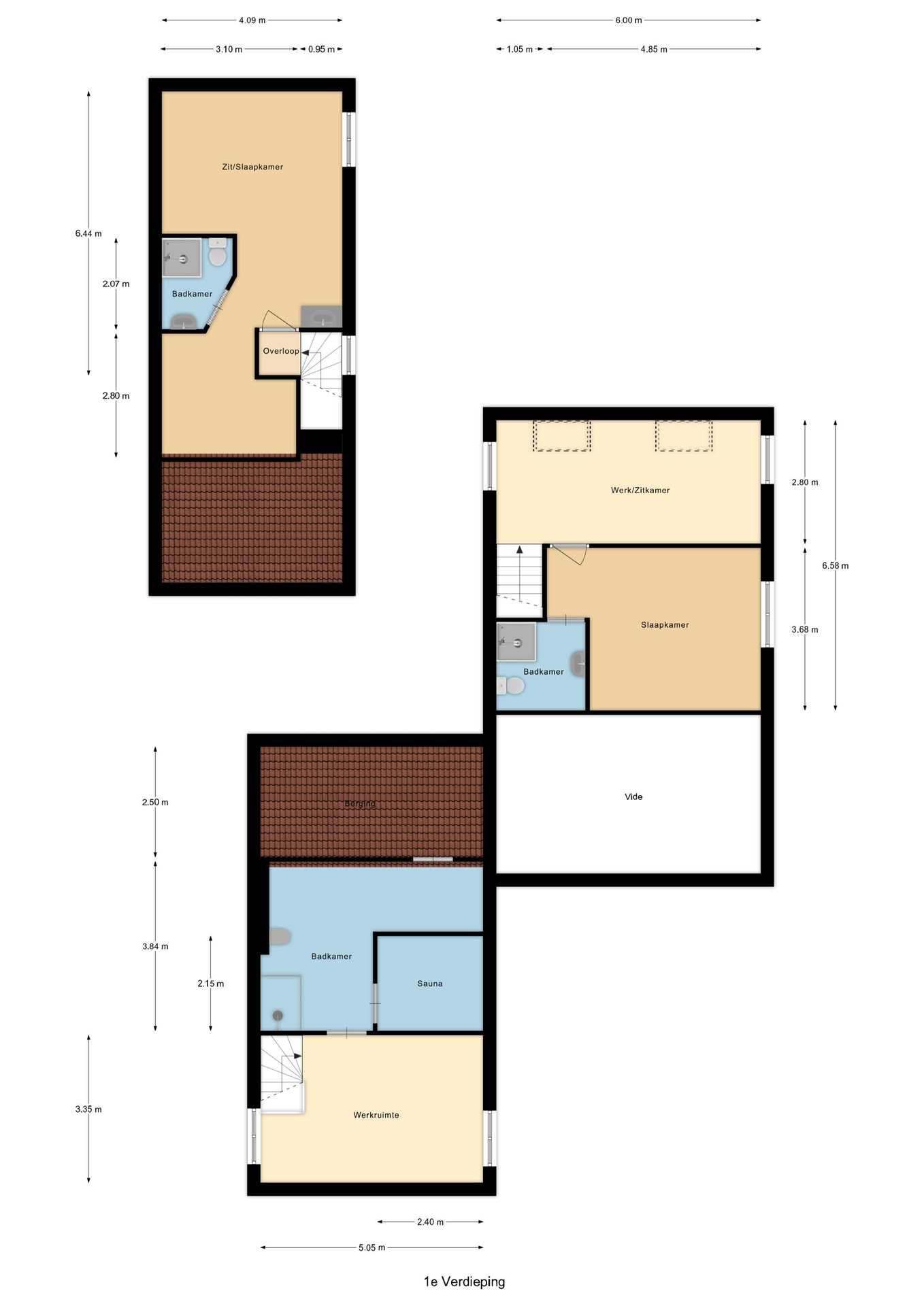 Plattegrond 1 van Dwarsweg 14