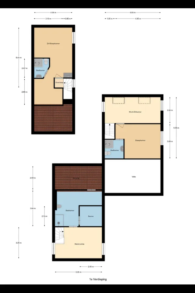 Plattegrond 1 van Dwarsweg 14