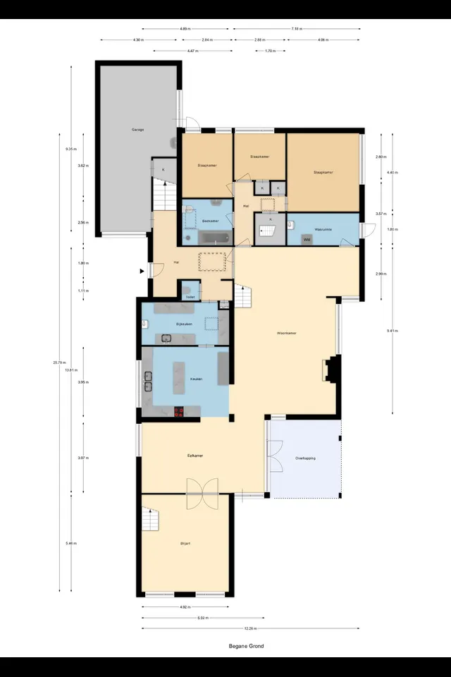 Plattegrond 2 van Dwarsweg 14