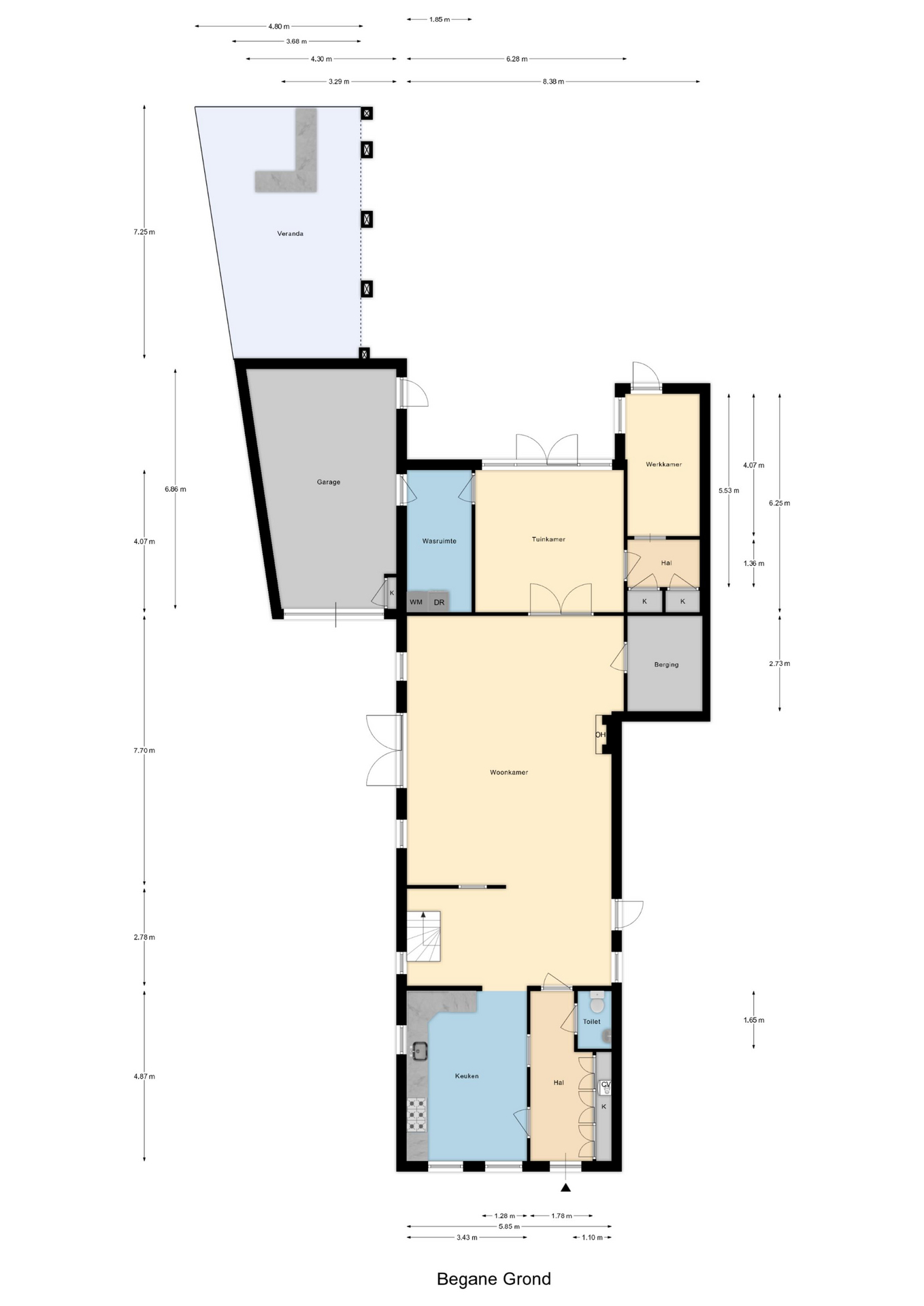 Plattegrond 1 van Kerkplein 10