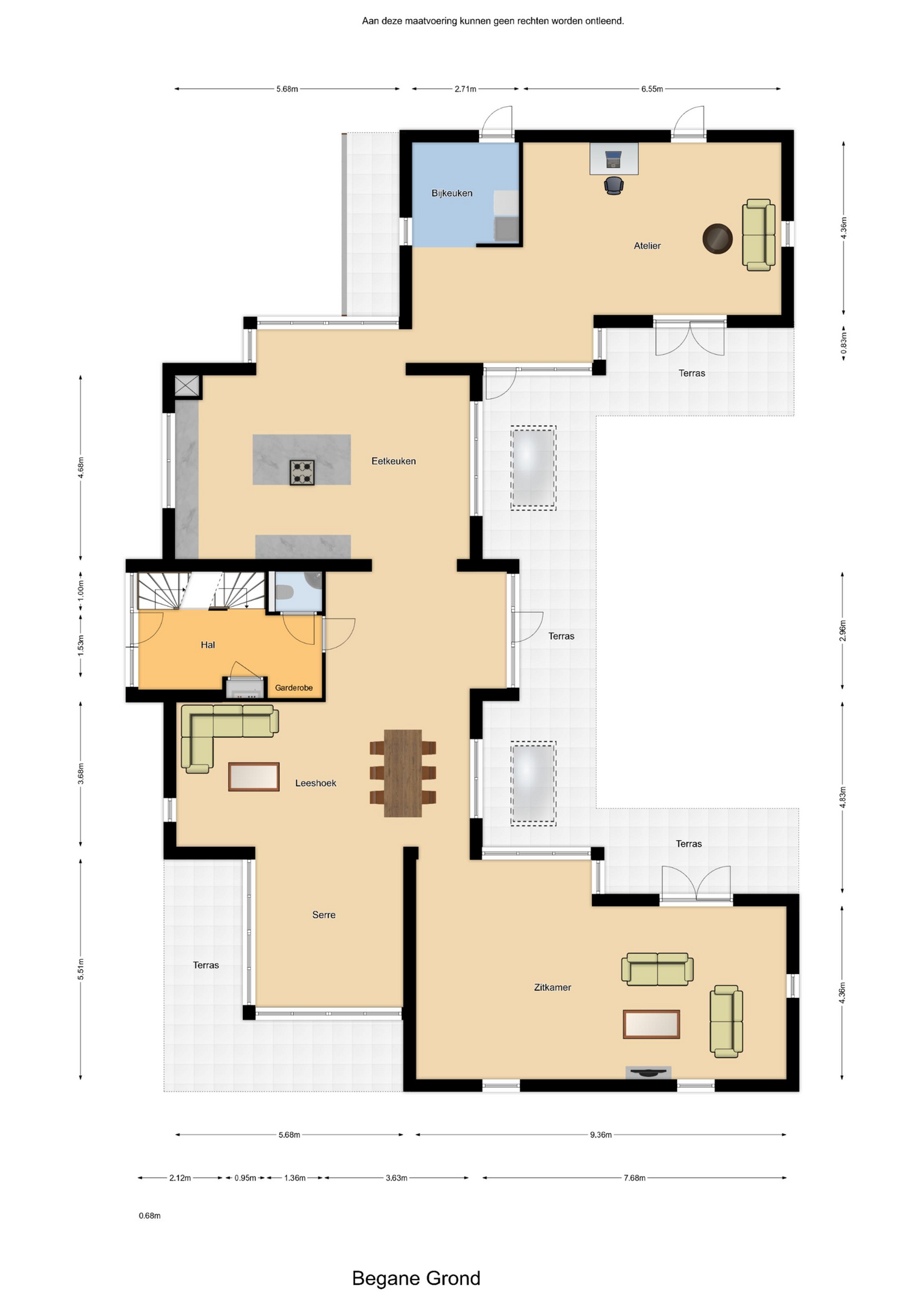 Plattegrond 1 van Zwartegatseweg 7
