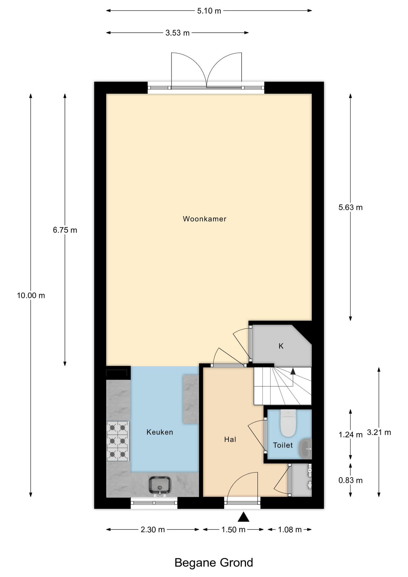 Plattegrond 1 van Pensionaris 6