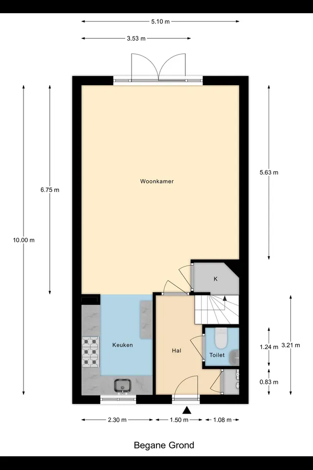 Plattegrond 1 van Pensionaris 6