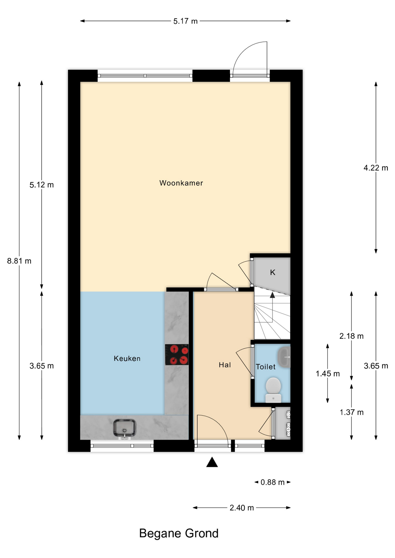 Plattegrond 1 van Vuurvlinder 28