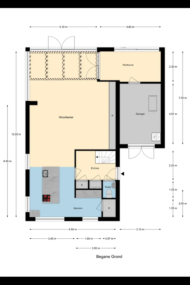 Plattegrond 1 van Karekietlaan 9