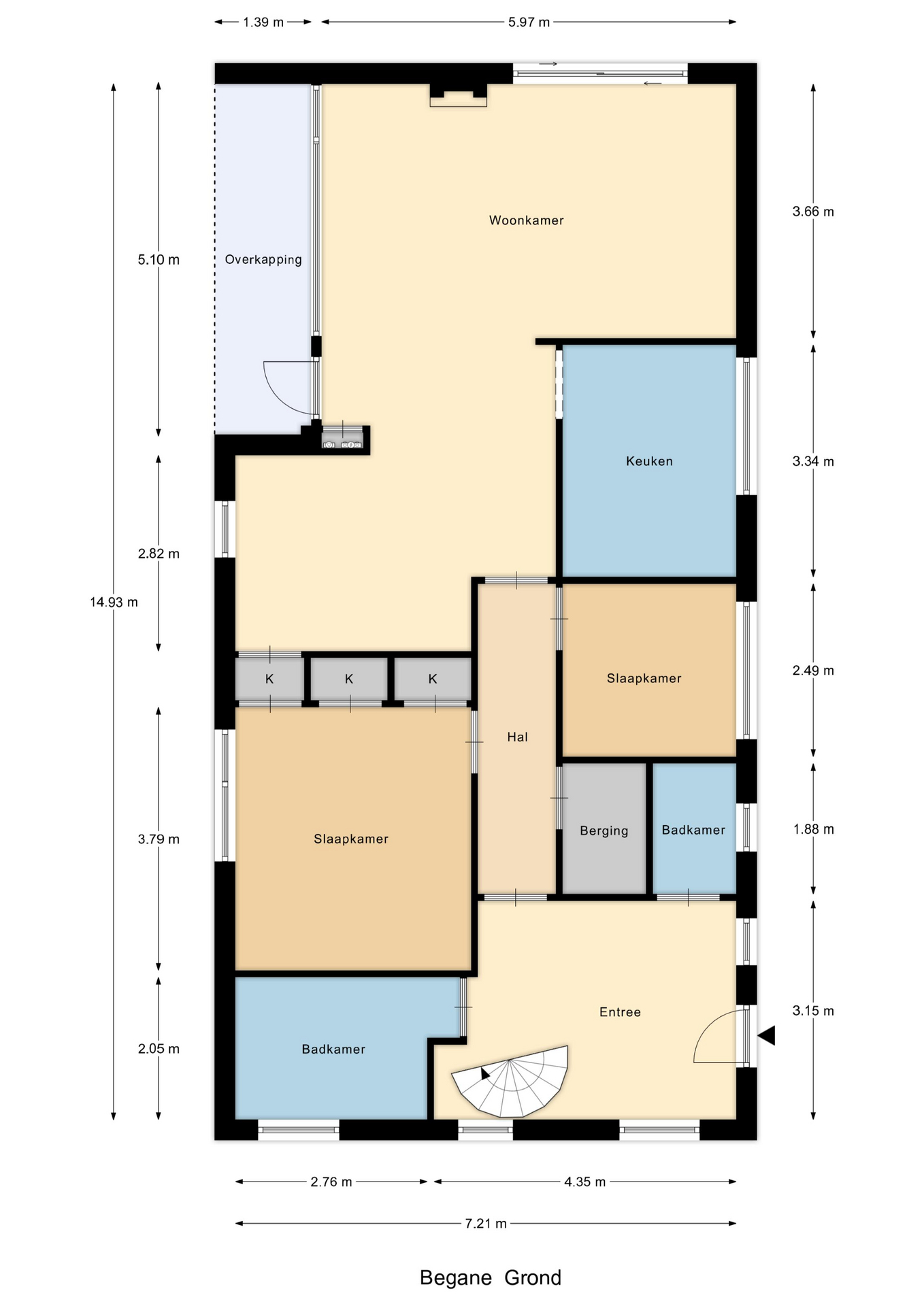 Plattegrond 1 van Berkenrijs 14