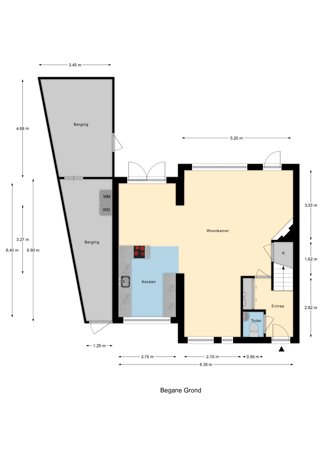 Plattegrond 1 van Buitenhof 20
