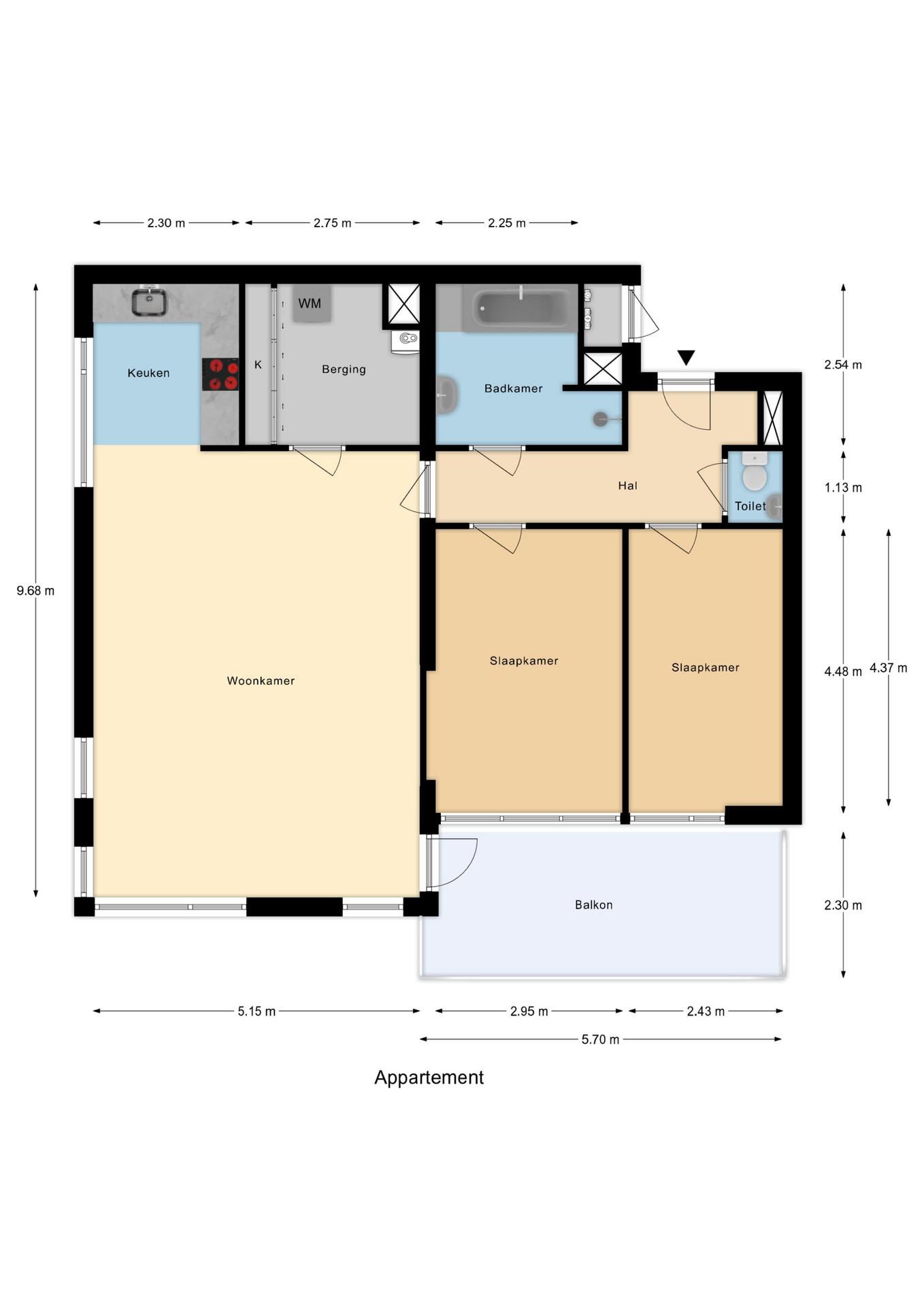 Plattegrond 1 van Slotlaan 80
