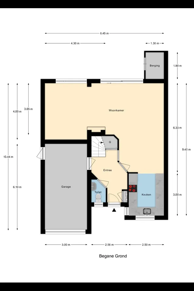 Plattegrond 1 van Vlierbessenstraat 8